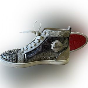 Luxurious Christian Bip Bip Orlato *PYTHON* Plan De Paris Flat EU Size 40 Spikes